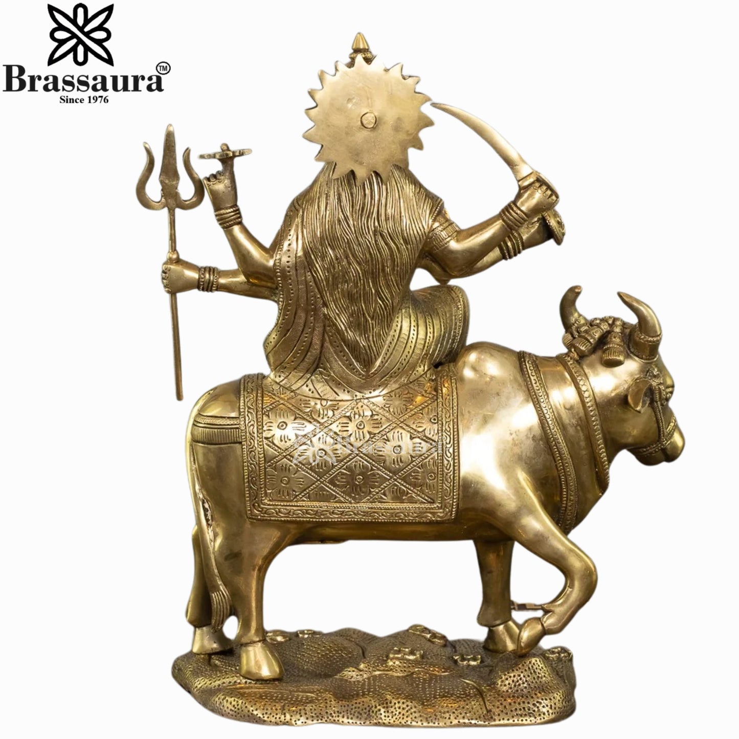 Brass Umiya Mata (Mother Goddess Of The Universe) Murti Weight 6.5 Kg And Height 13 Inch