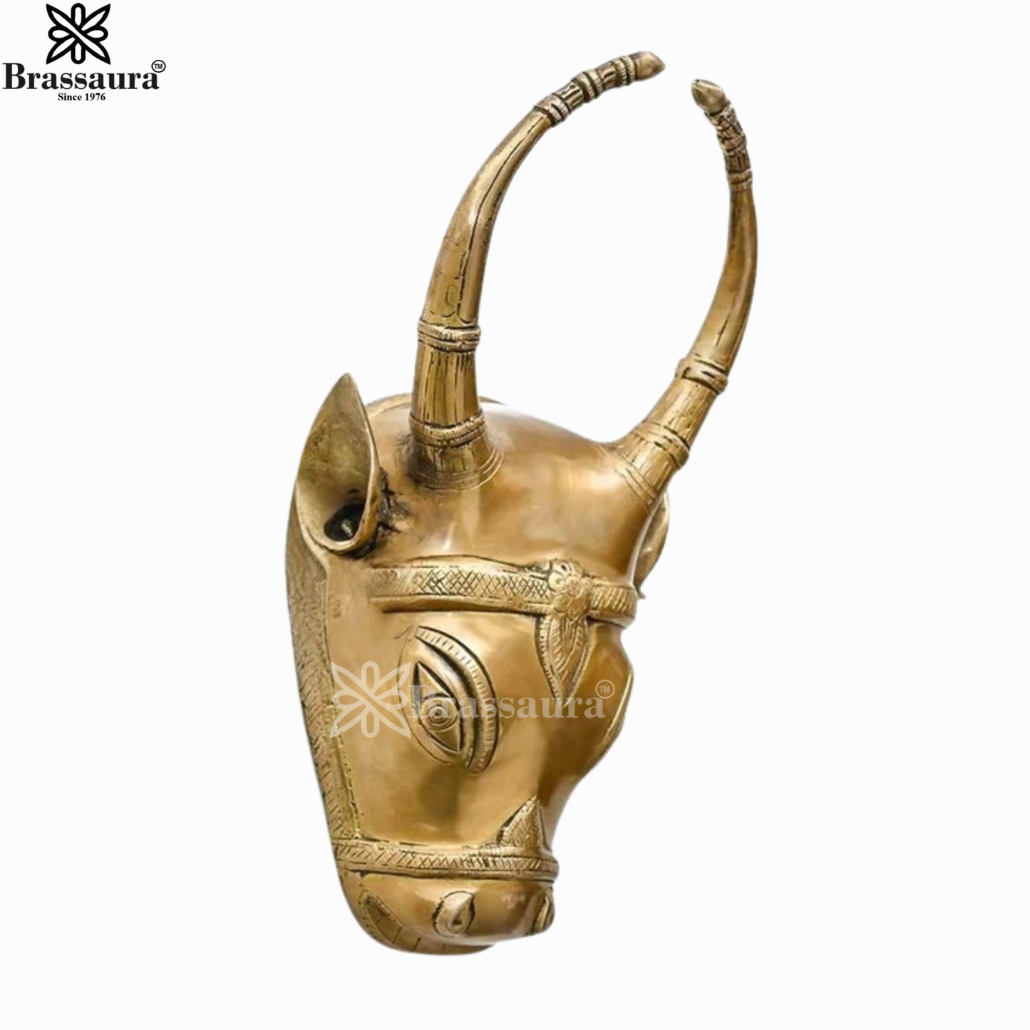 Brass Nandi For Home Décor And Gift Items Weight 3 kg Height 12.2 Inch