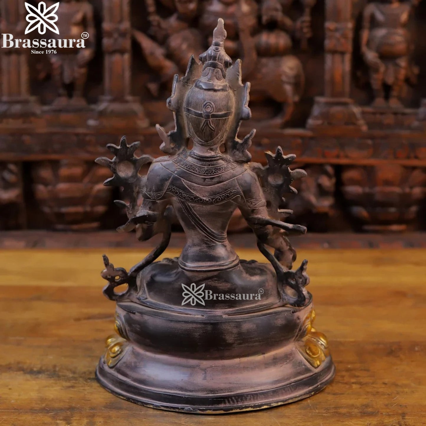 Brass Tara Statue Weight 5.44 Kg And Height 14 Inch