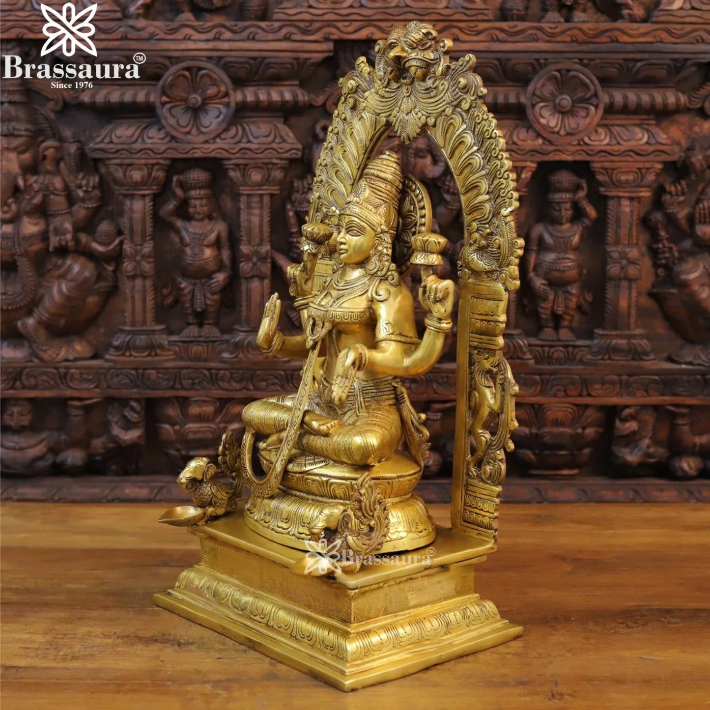 Brass Lakshmi Murti Weight 23.66 Kg And Height 24 Inch