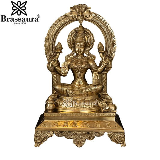 Brass Lakshmi Murti Weight 12.5 Kg And Height 17 Inch