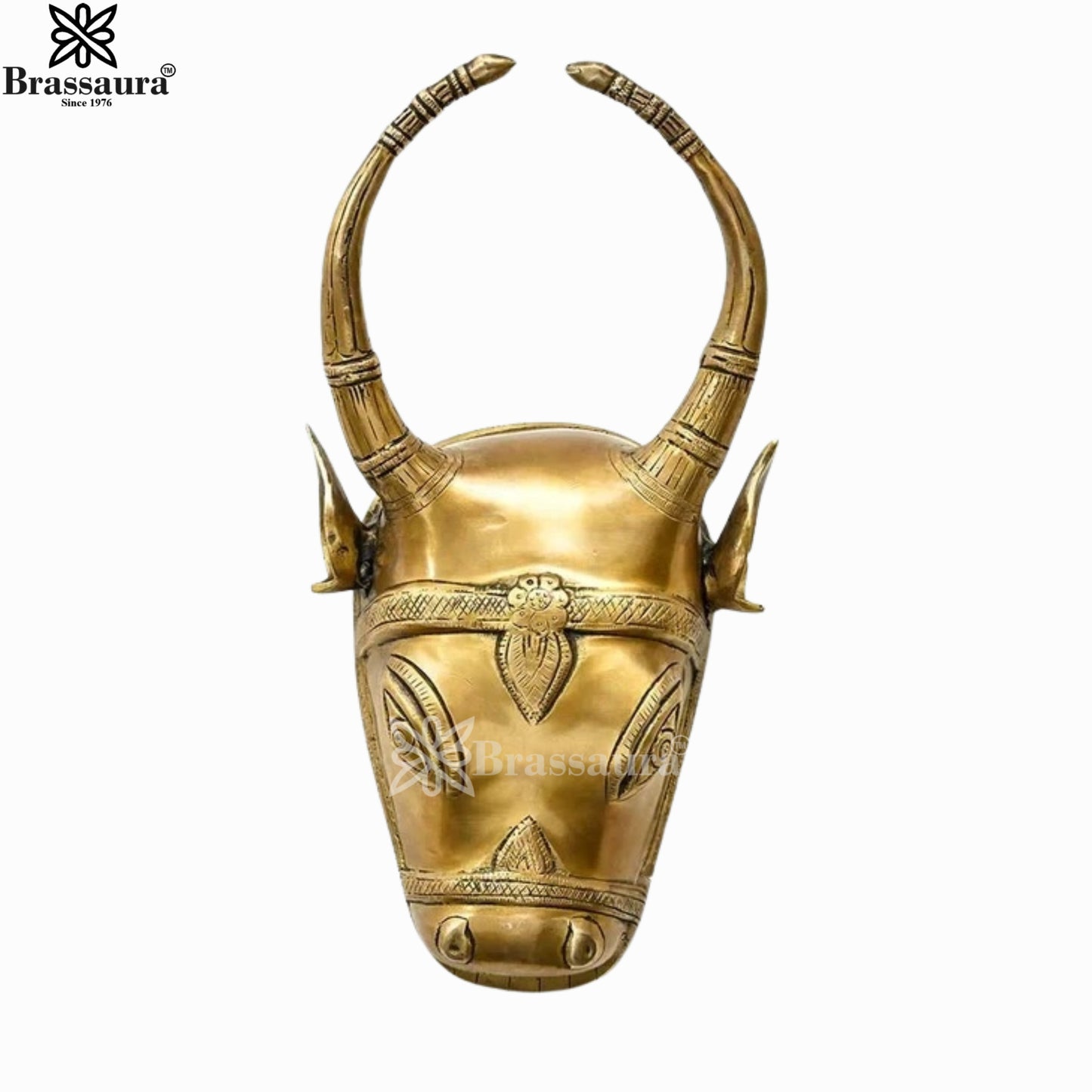 Brass Nandi For Home Décor And Gift Items Weight 3 kg Height 12.2 Inch
