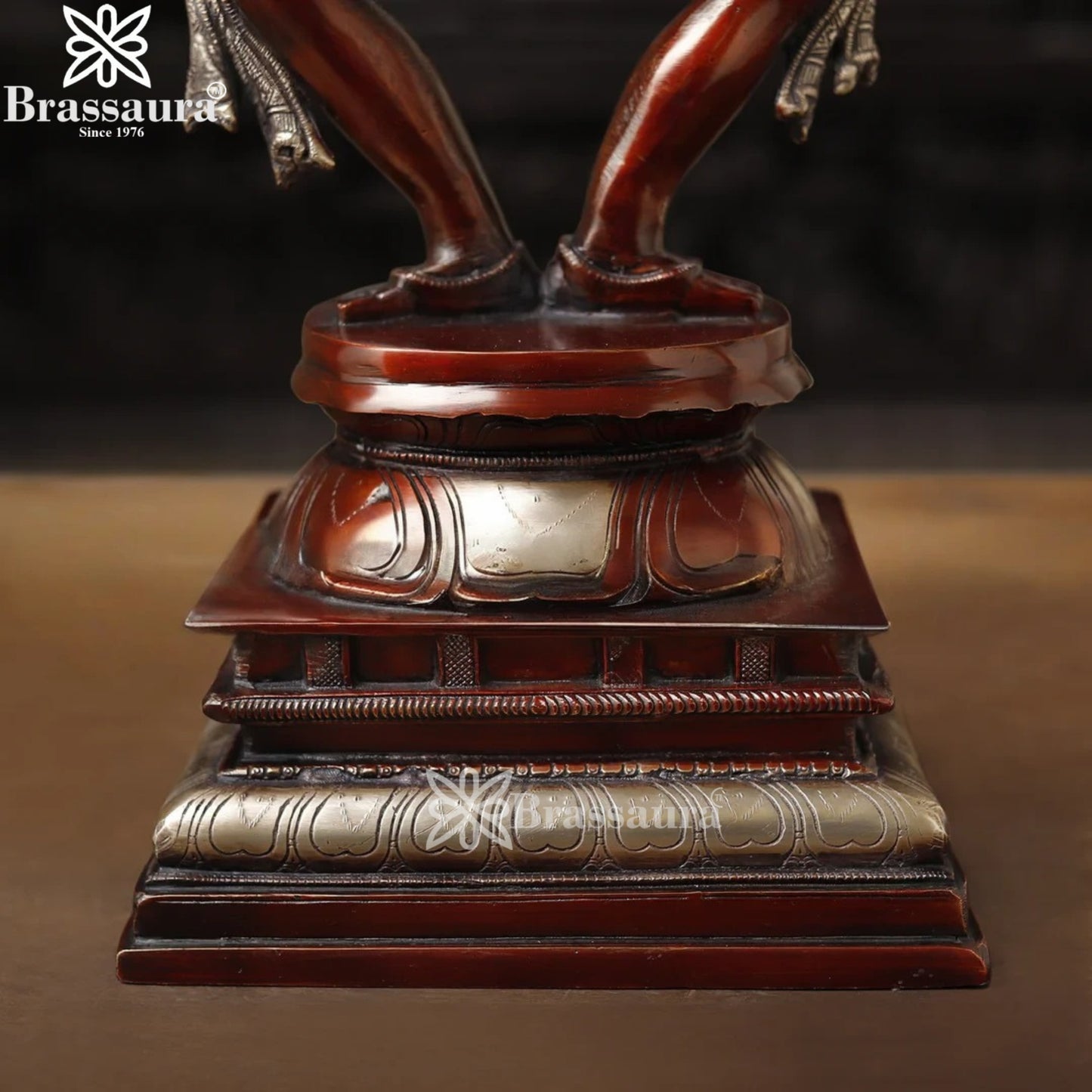 Brassaura™ Artistic Brass Kali Maa Idol – Height 23.5 Inches & Weight 13.23 Kgs | Home & Temple Décor