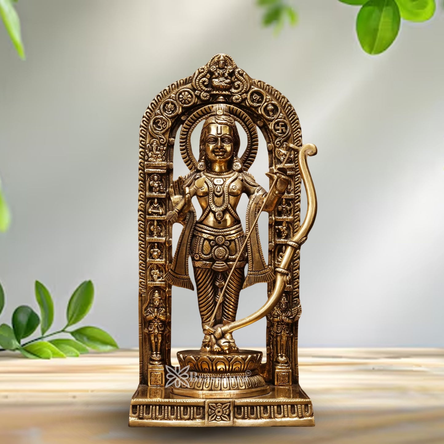 Brass Ram Darbar Statue Weight 4.2 Kg And Height 12 Inch
