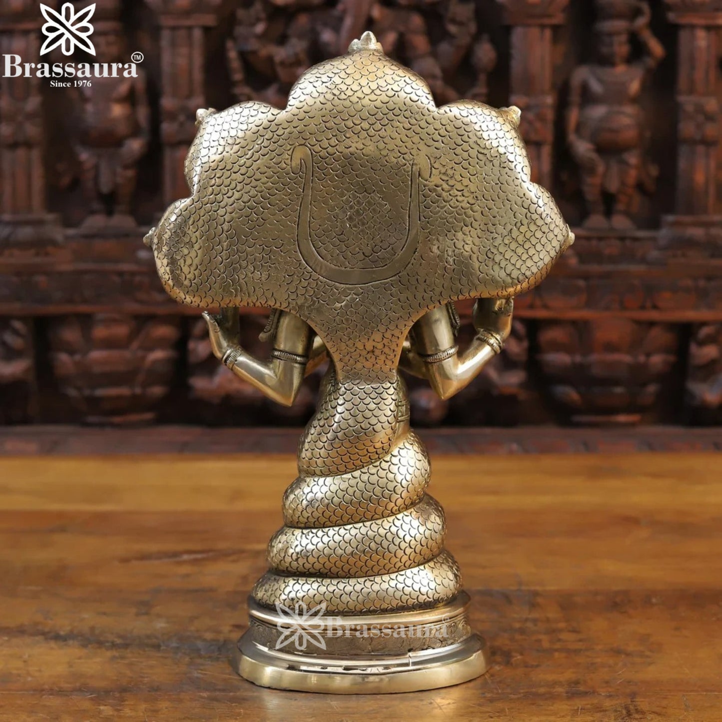 Brass Patanjali Statue Weight 5.88 Kg And Height 17.5 Inch