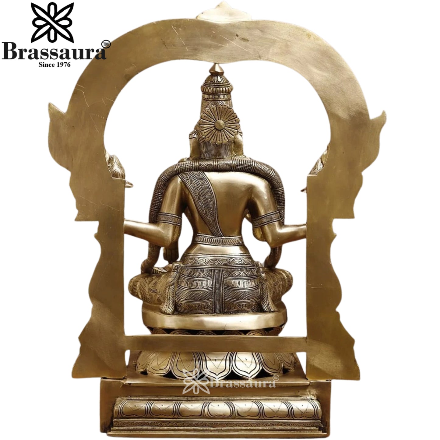 Brass Lakshmi Murti Weight 45.28 Kg And Height 30 Inch
