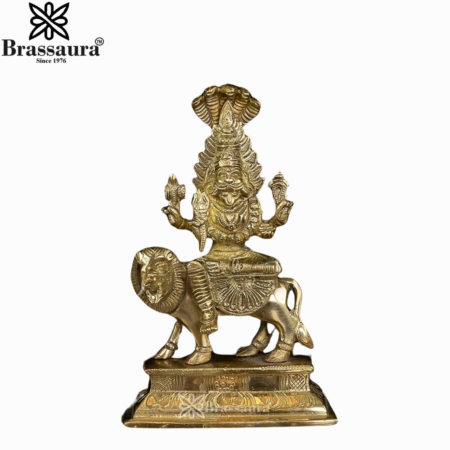 Brass Pratyangira Devi Murti Weight .9 Kg And Height 7 Inch