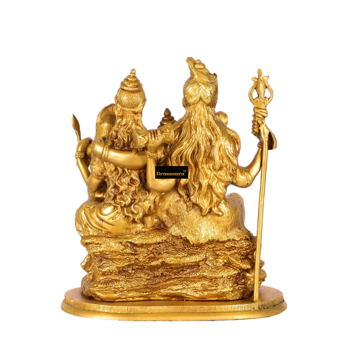 Brass Shiv parivar Idol for Home and Decor Weight 7.6 Kg Height 12 inch