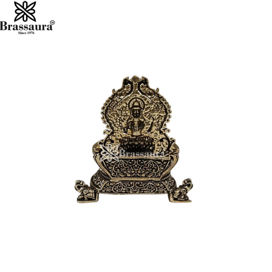 Brass Super Fine Laxmi Diya Weight 0.084 Kg And Height 3 Inch