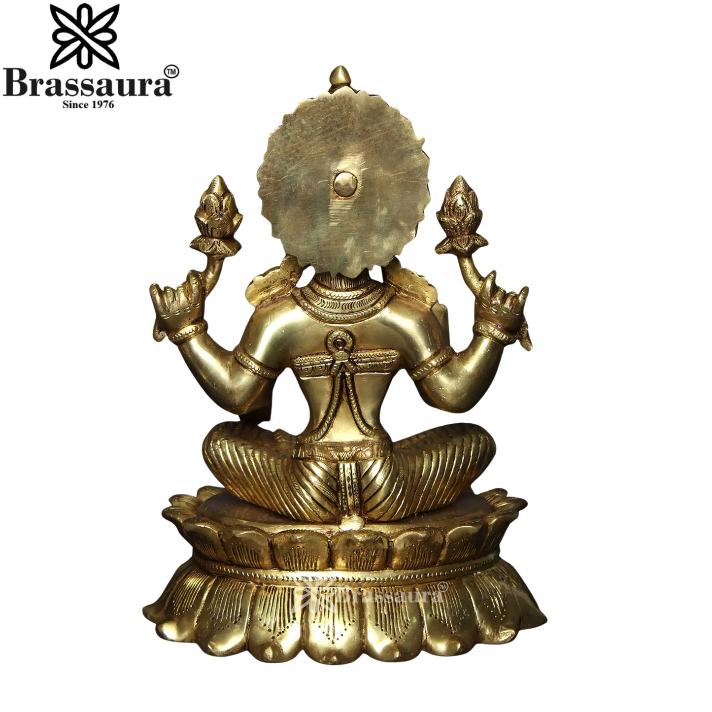 Brass Lakshmi Murti Weight 7.2 Kg And Height 11.5 Inch