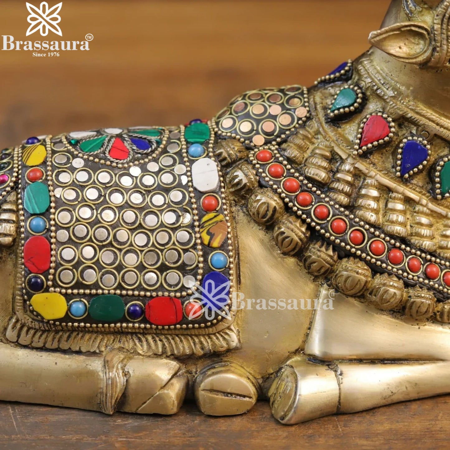 Brass Nandi For Home Décor And Gift Items Weight 2.6 kg Height 6.5 Inch