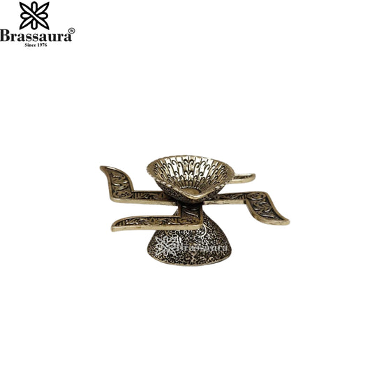 Brass Super Fine Sathiya Diya Weight 0.068 Kg And Height 1.5 Inch