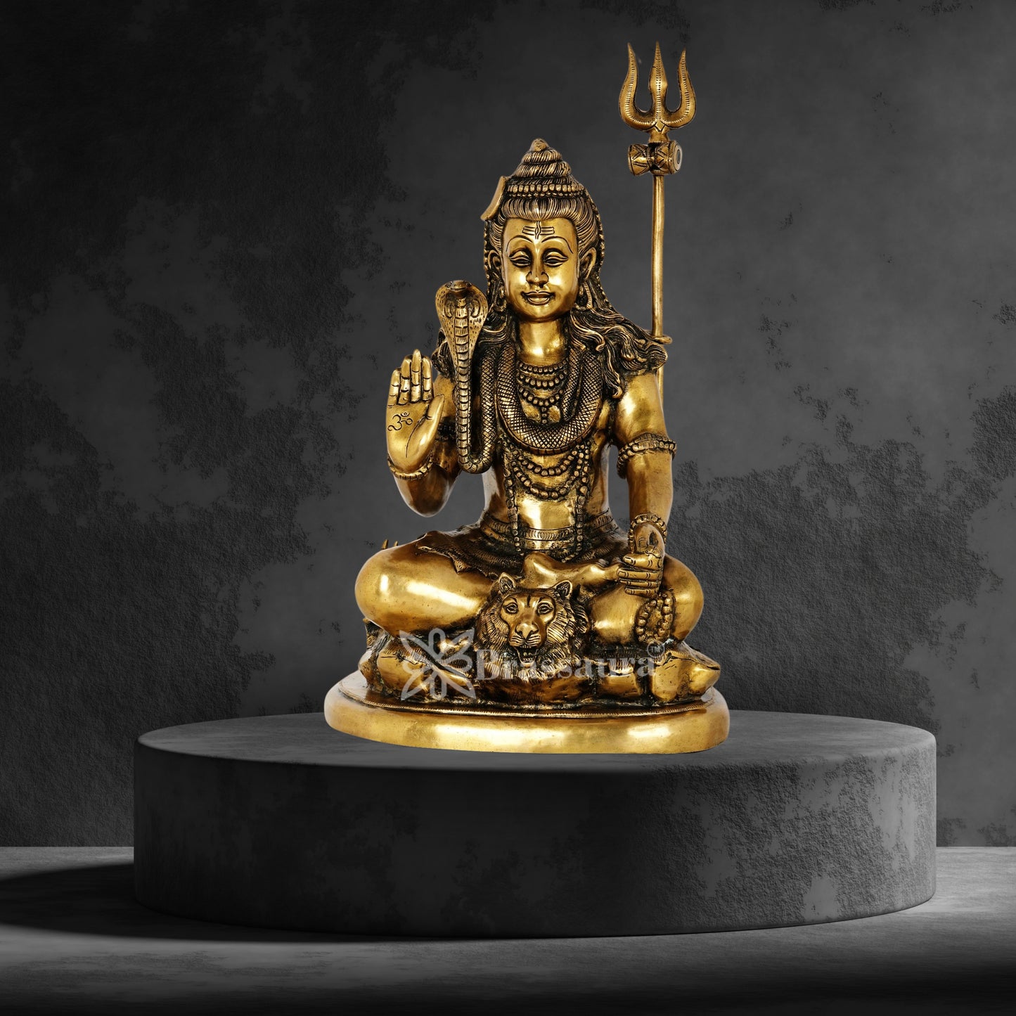Brass Superfine Lord Shiva Statue Weight 18 Kg And Height 20 Inch