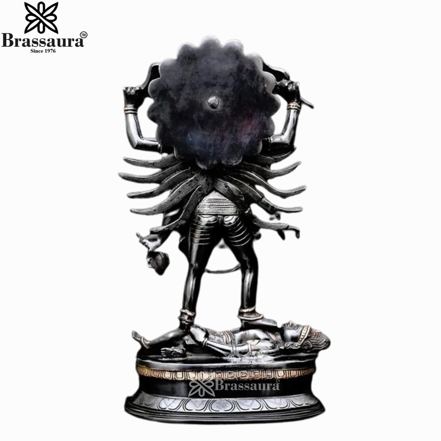Brass Kali Ma Statue Weight 9.94 Kg And Height 18.5 Inch