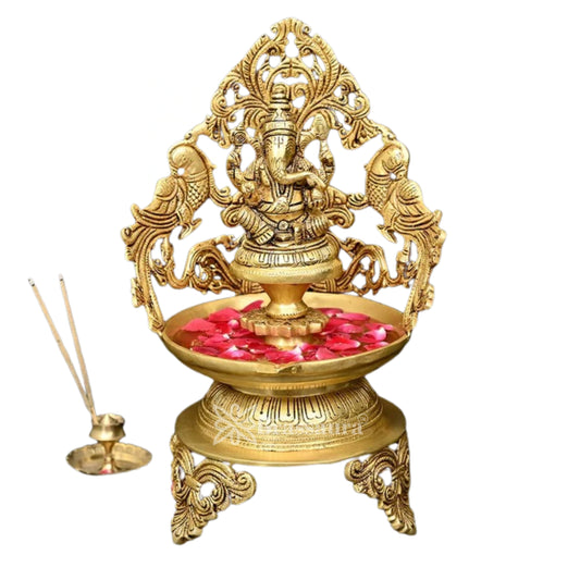 Brass Urli Statue Weight 4.52 Kg And Height 12.9 Inch
