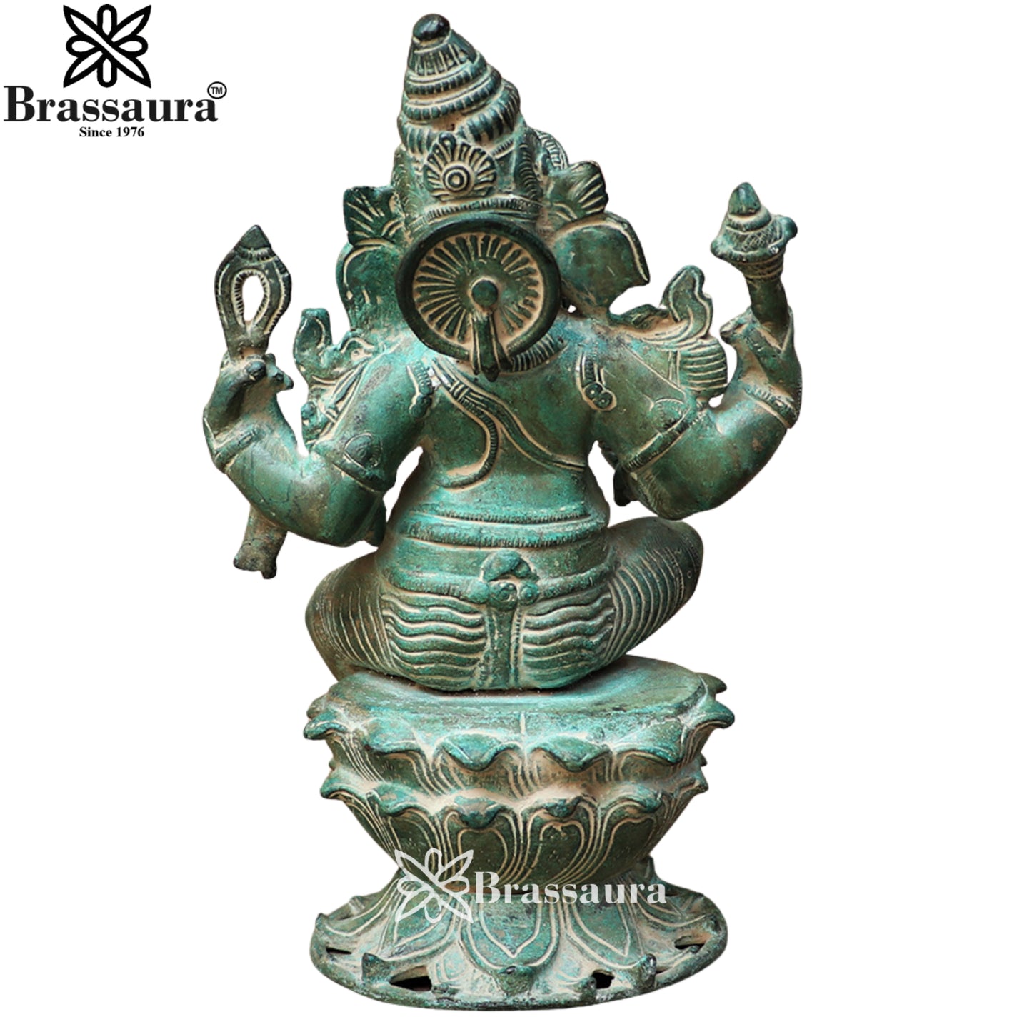 Brass Artistic Ganesha Weight 6.5 Kg & Height 12 Inch