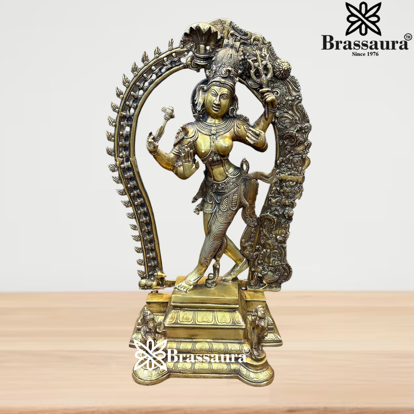 Brass Aardhnareshwar Statue Weight 25 kg & Height 29 Inch