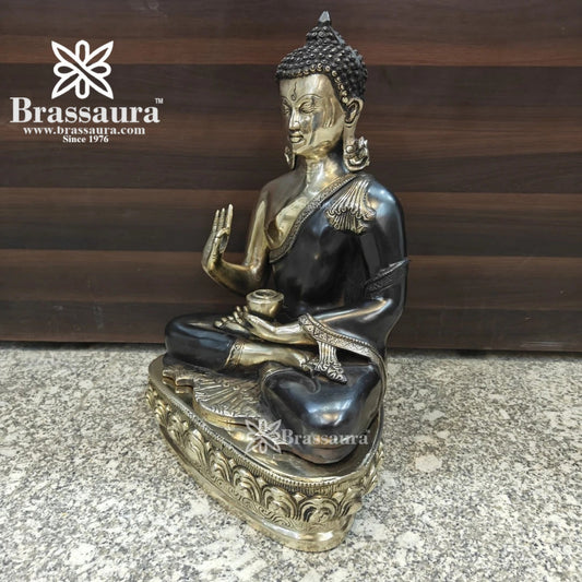 Brass Blessing Multicolored Buddha Weight 16 kg & Height 20 Inch