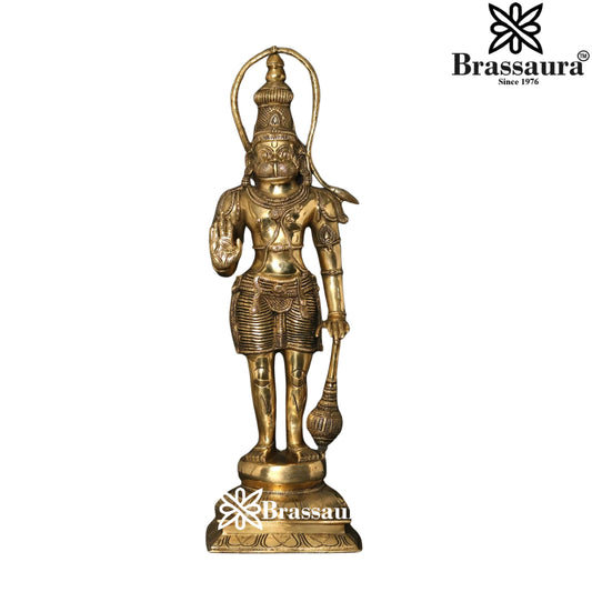 Brass Hanuman Statue Weight 12 Kg And Height 27 Inch