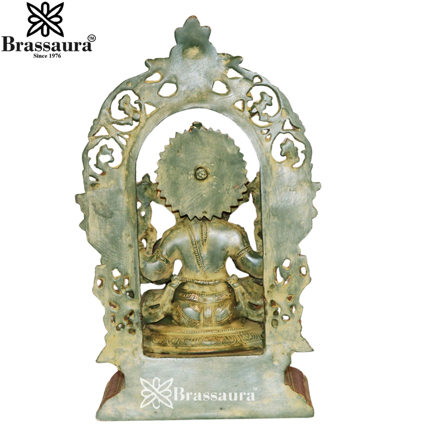 Brass Artistic Ring Ganesha Weight 10.8 Kg & Height 17 Inch