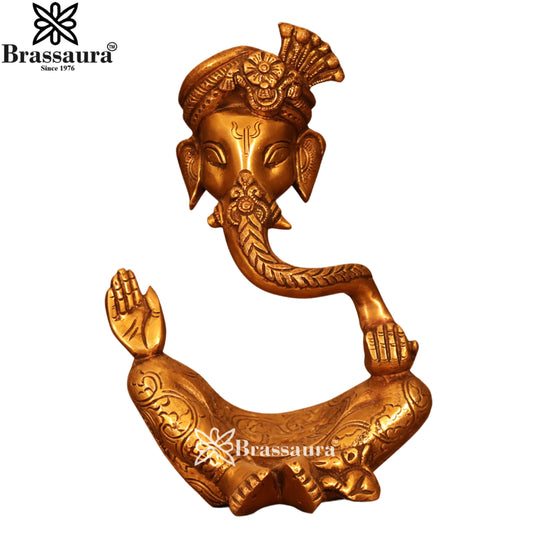 Brass Modern Ganesha Weight 2.9 Kg & Height 11 Inch