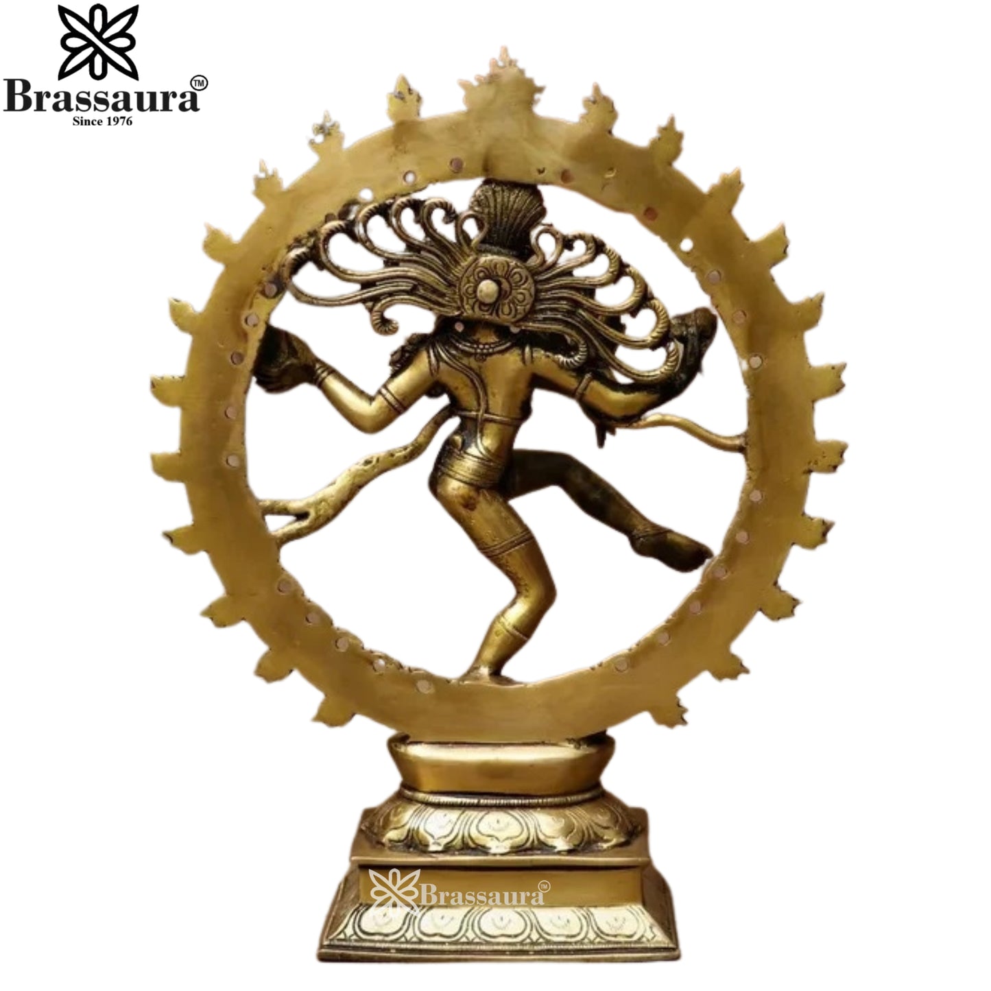 Brass Dancing Natraj Statue Weight 3.5 Kg And Height 10 Inch