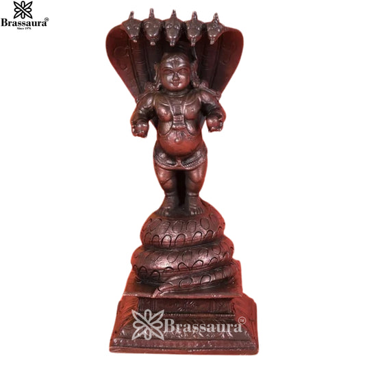 Copper Krishna Murti Weight .433 Kg And Height 2.07 Inch