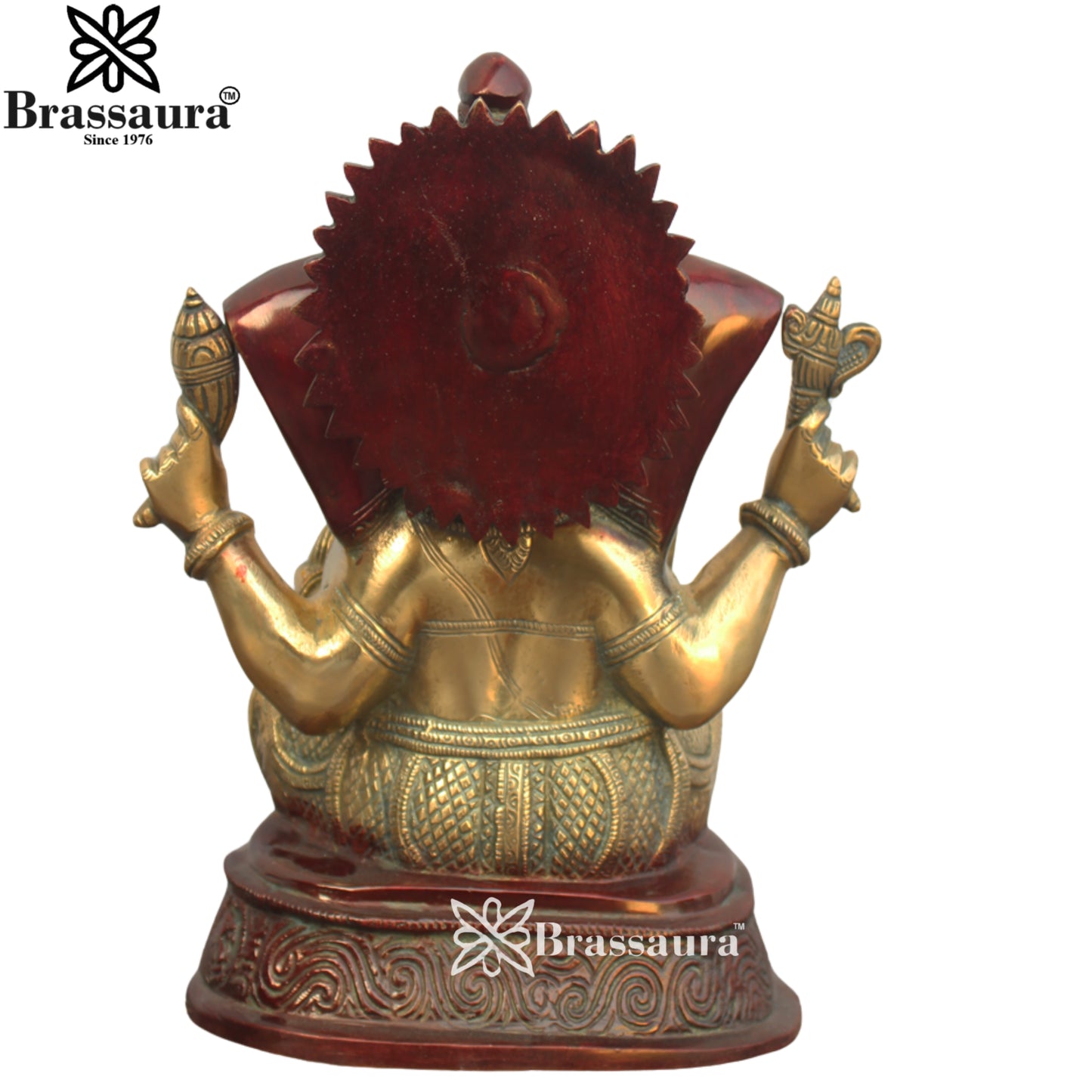 Brass Antique Ganesha Weight 6.8 Kg & Height 11 Inch