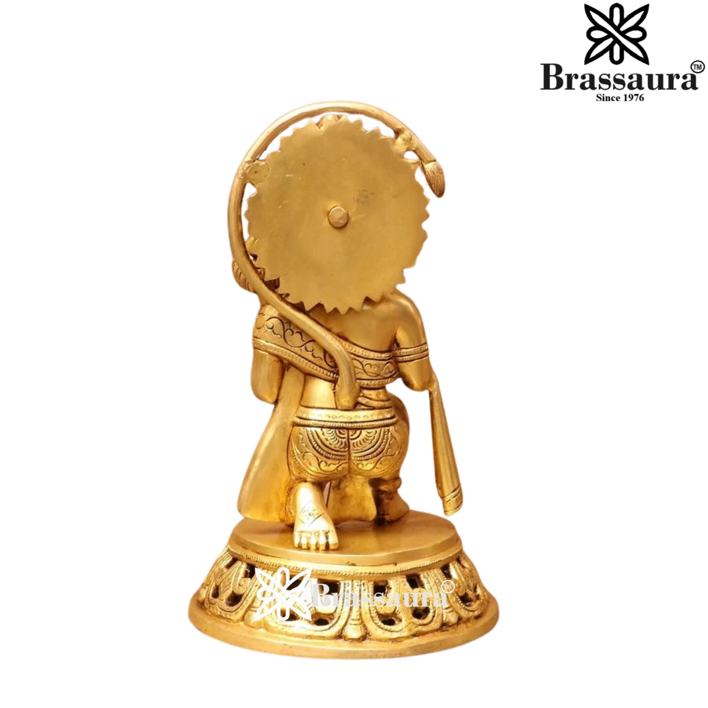 Brass Superfine Hanuman Statue Weight 5 Kg And Height 11 Inch
