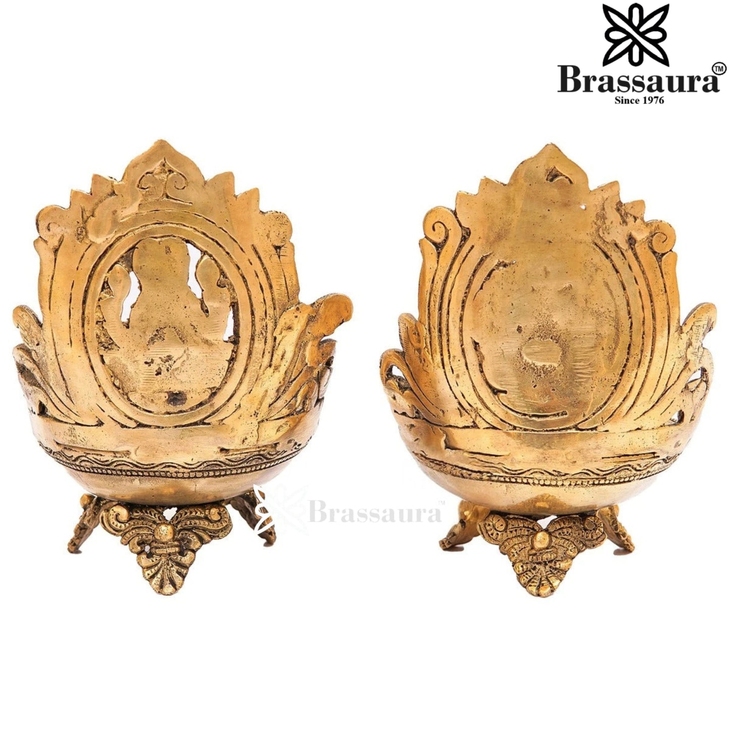 Brass Antique Lakshmi Ganesh Weight 2.5 Kg & Height 7 Inch
