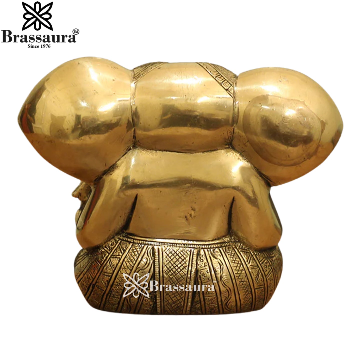 Brass Ganesha Statue Weight 1.5 Kg And Height 5 Inch
