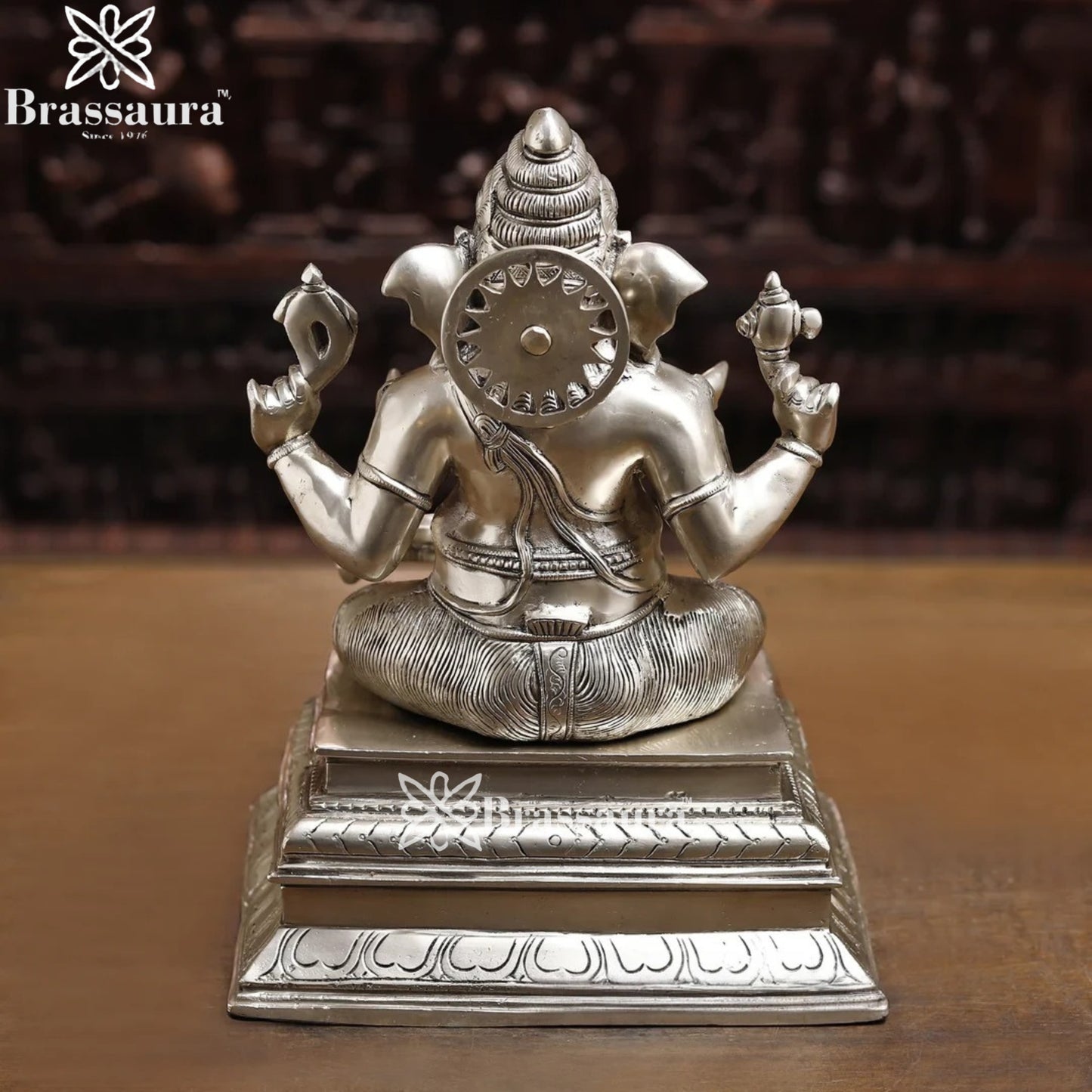 Brass Ganesha & Shivling Weight 15.8 Kg & Height 14.5 Inch