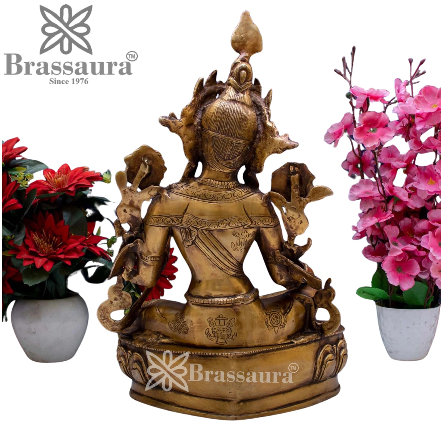 Brass Artistic Tara Weight 10 Kg & Height 18 Inch