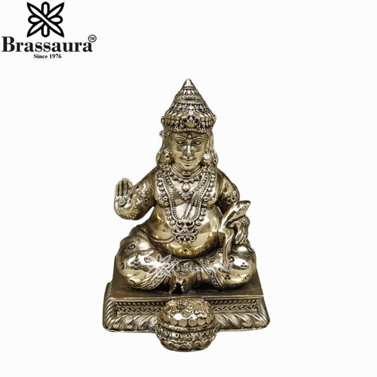 Brass Super Fine Kuber Statue Weight 0.242 Kg And Height 4 Inch