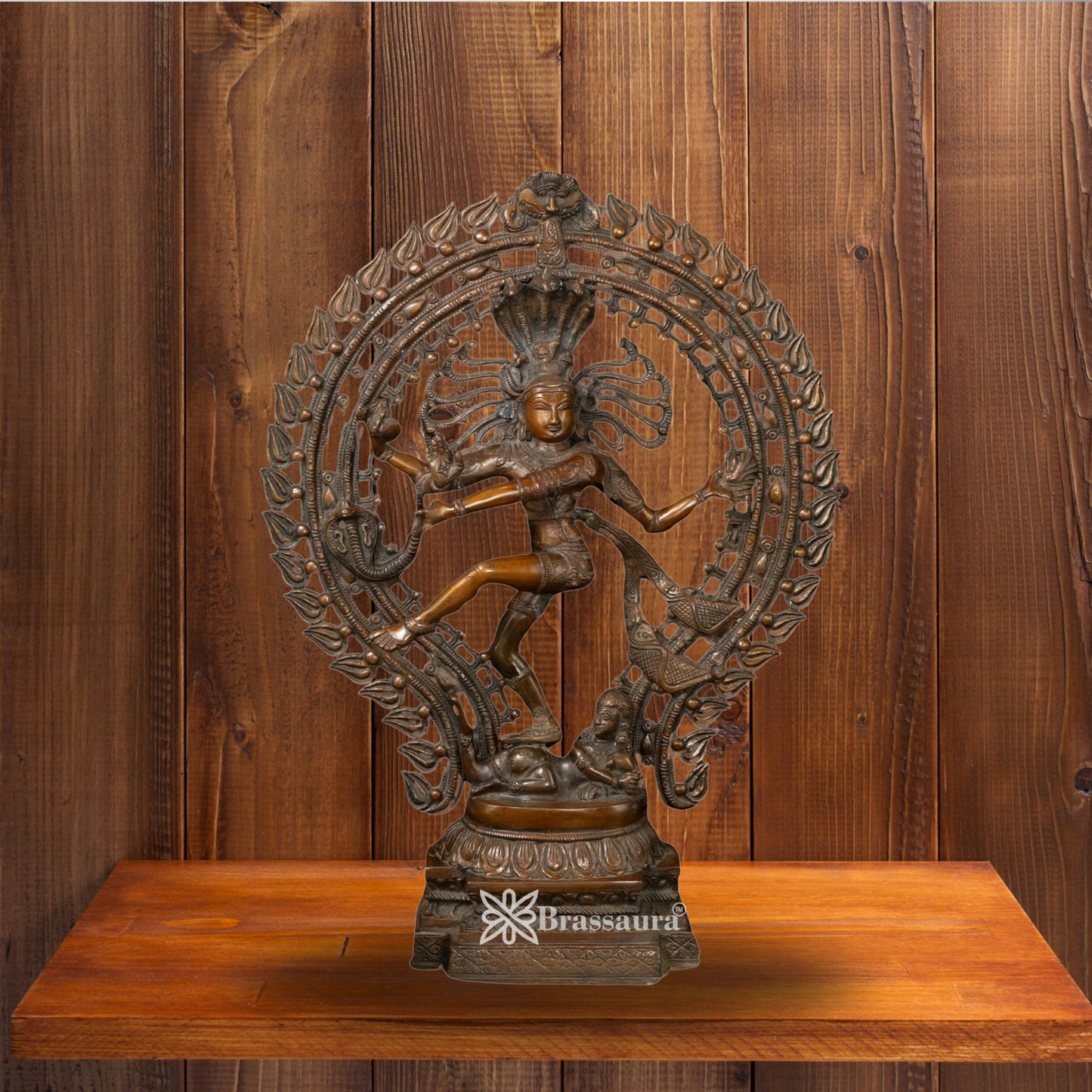 Brass Classic Dancing Natraj Statue Weight 10.25 Kg And Height 22 Inch