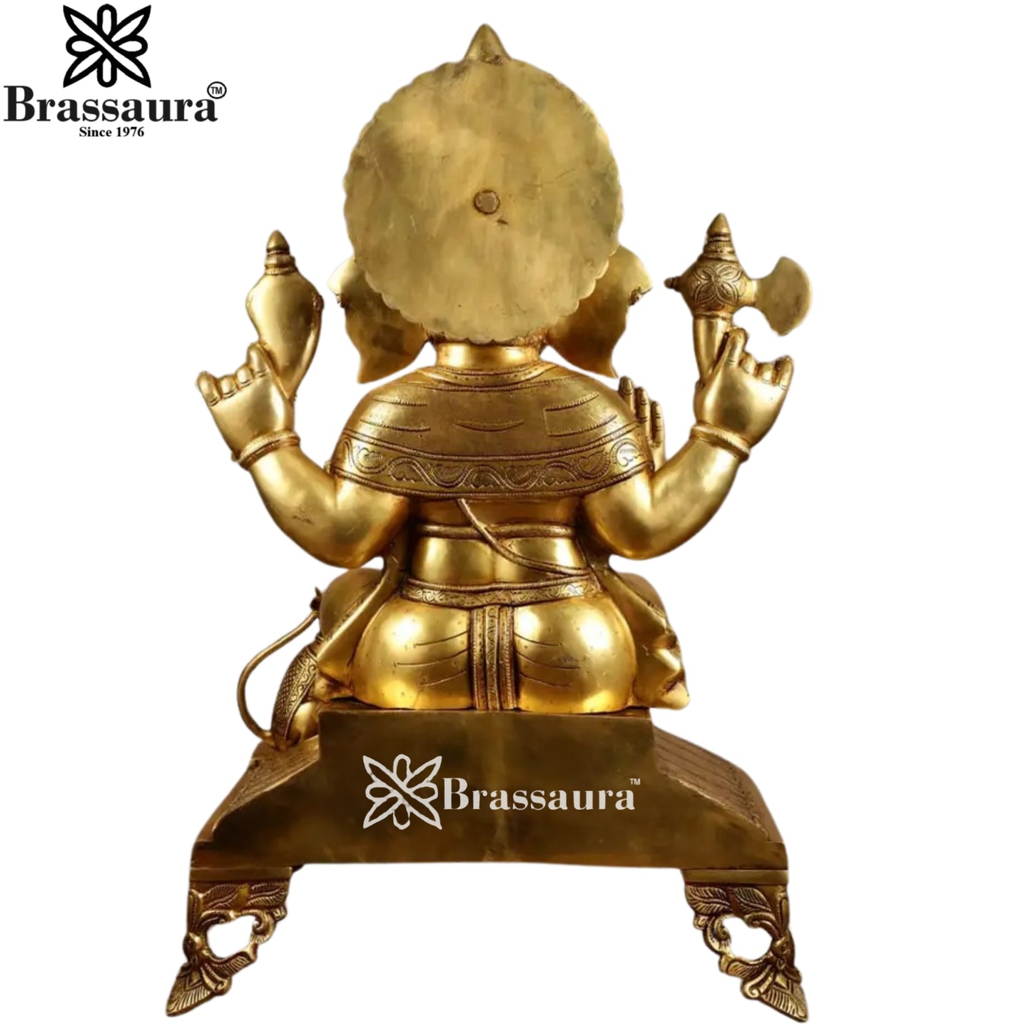 Brass Super fine Ganesha Statue Weight 41 Kg & Height 27 Inch