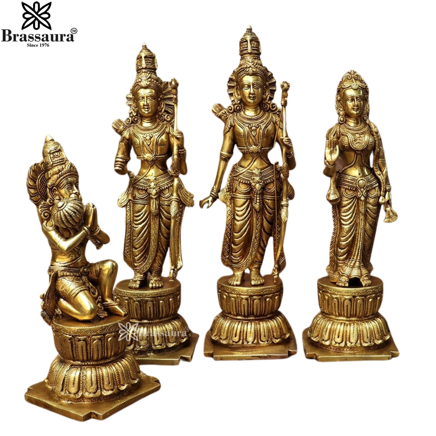Brass Ram Darbar Statue Weight 35 Kg And Height 23 Inch