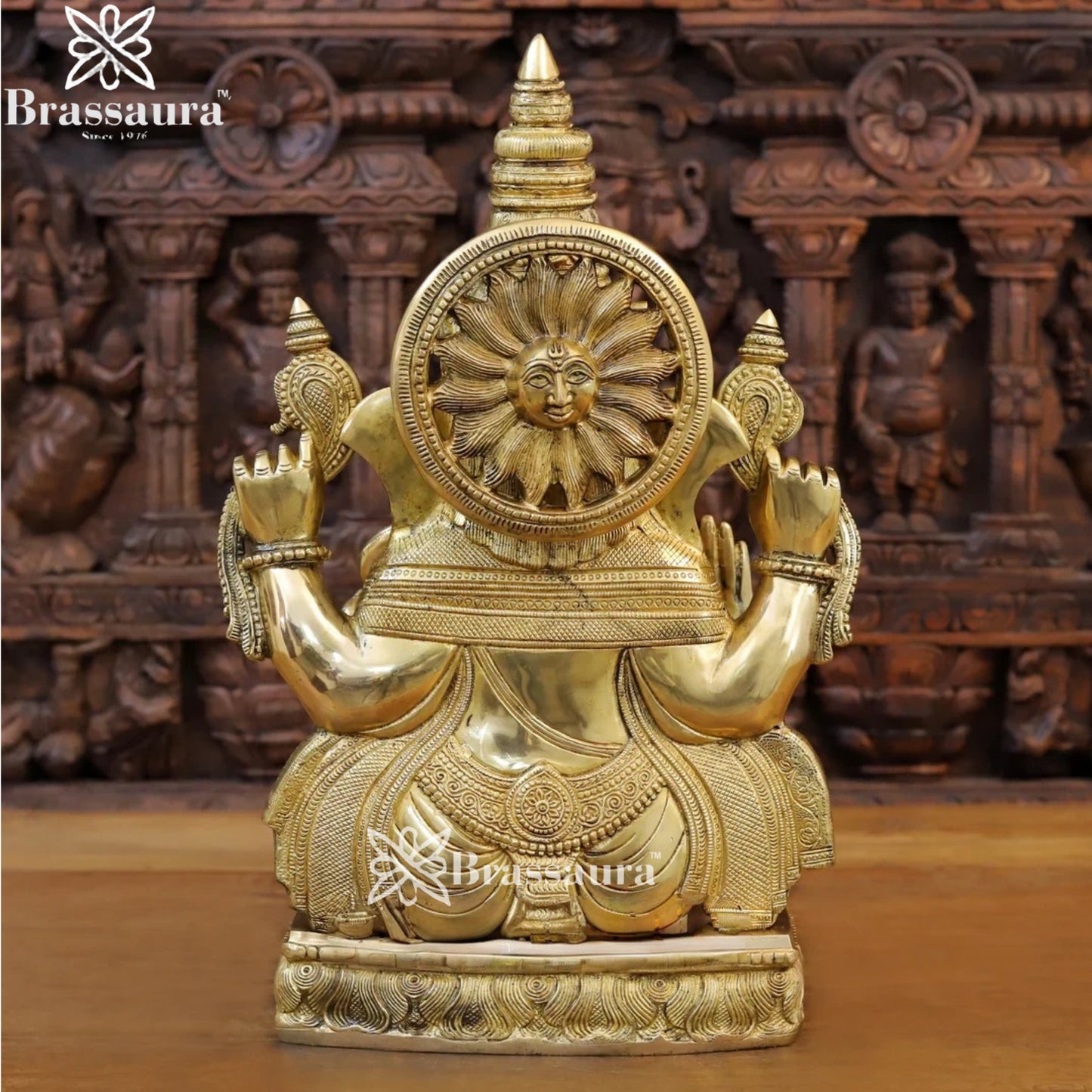 Brass Ganesha Weight 22.4 Kg & Height 20 Inch