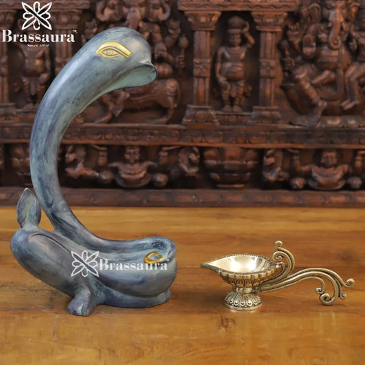 Brass Modern Ganesha Weight 6.9 Kg & Height 16.5 Inch
