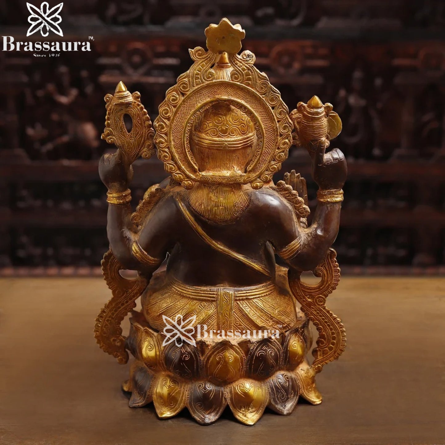 Brass Jewellery Ganesha Weight 22.4 Kg & Height 20.5 Inch
