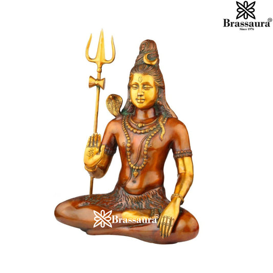 Brass Artistic Shiva Weight 12 Kg & Height 20 Inch