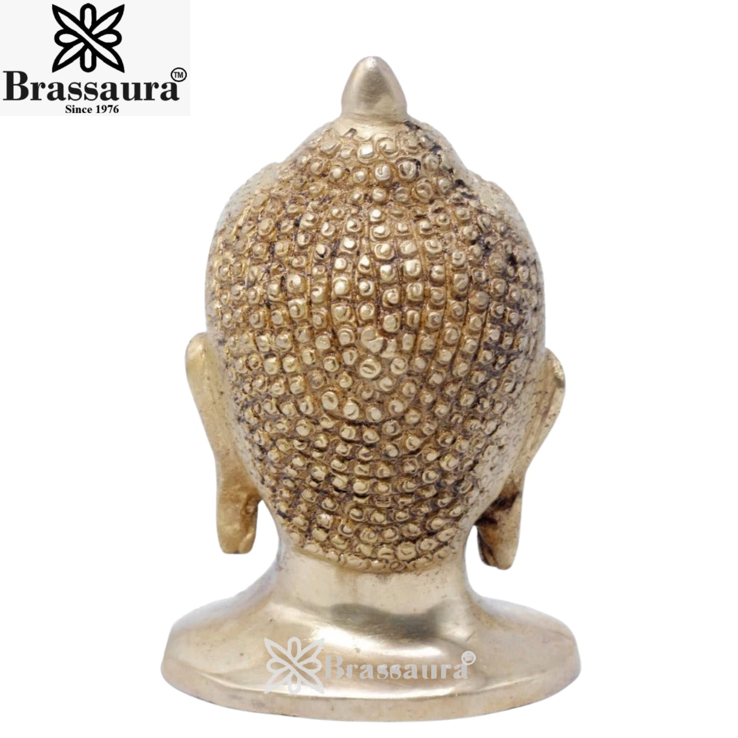 Brass Head Royal Golden Buddha Weight 1 kg & Height 5 Inch