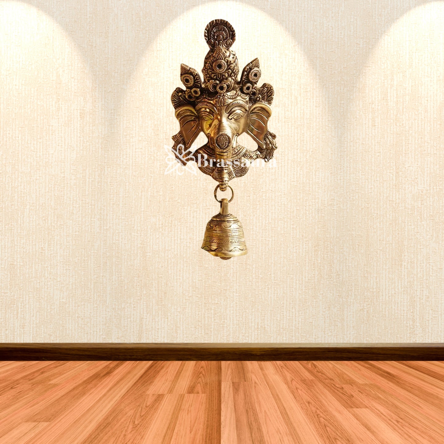 Brass Ganesha Statue Weight 2 Kg And Height 10 Inch