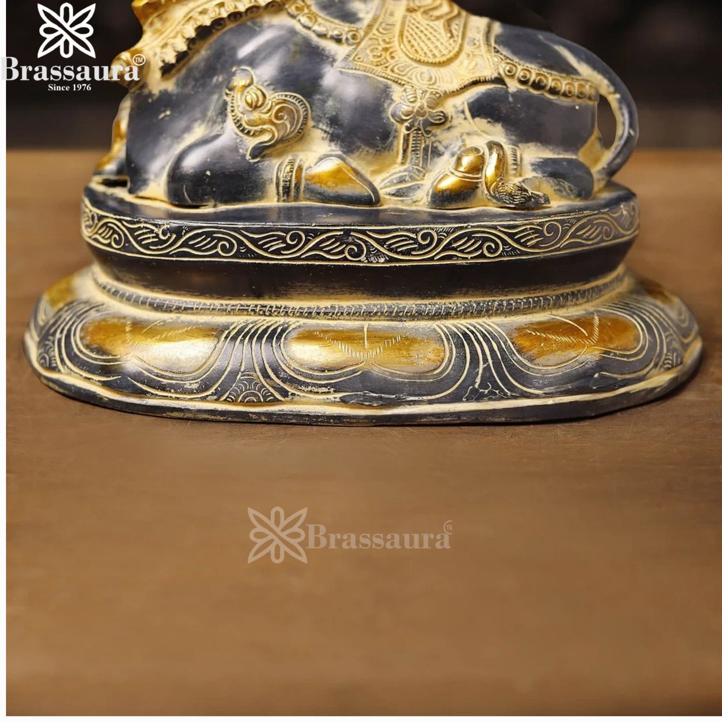 Brass Nandi Statue Weight 6.73 Kg And Height 10 Inch