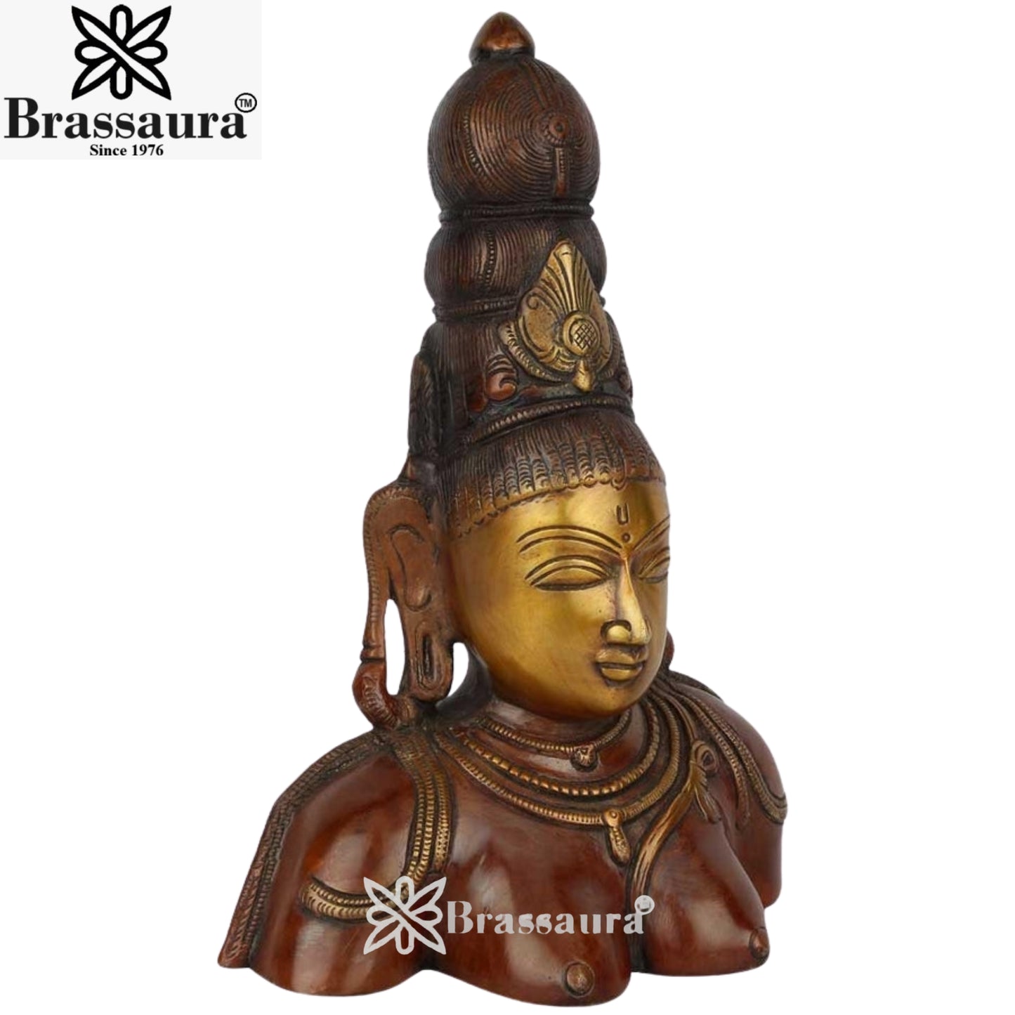 Brass Brust Tara Weight 3.3 kg & Height 10.5 Inch