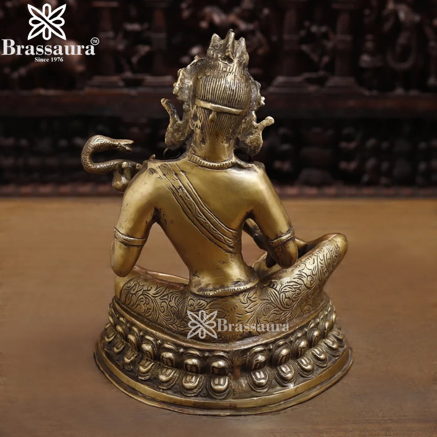 Brass Saraswati Statue Weight 4.8 Kg And Height 12 Inch