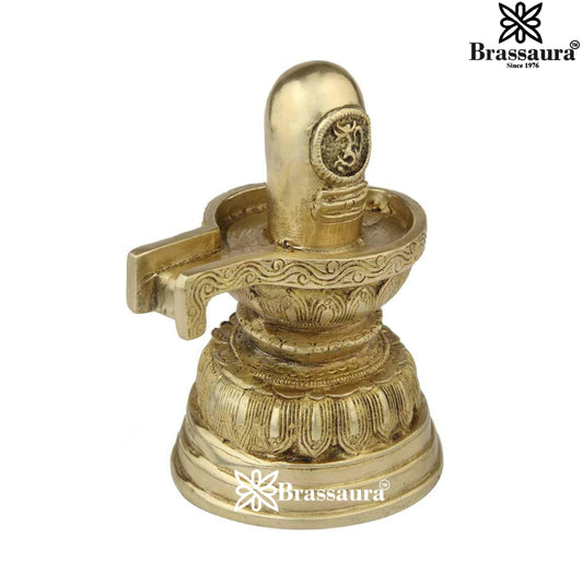 Brass Antique Shivling Weight 2 Kg & Height 7 Inch