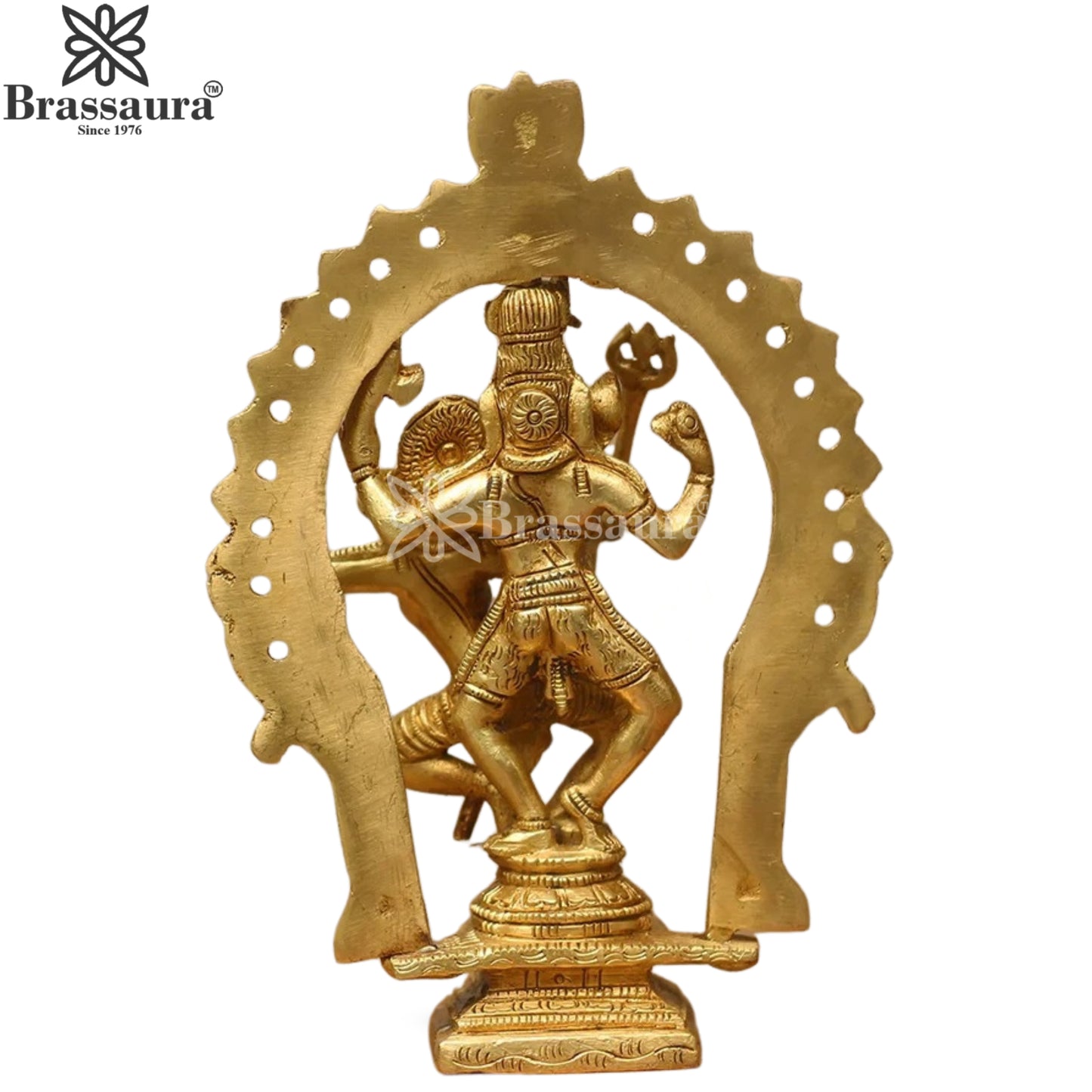 Brass Lord Shiv Parvati Statue Weight .88 Kg And Height 7.5 Inch
