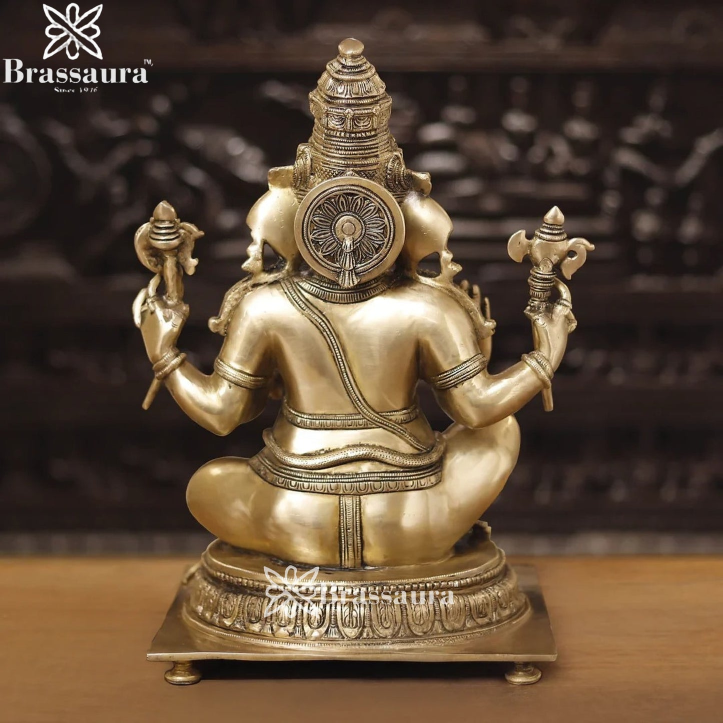 Brass Ganesha Weight 22.4 Kg & Height 20 Inch