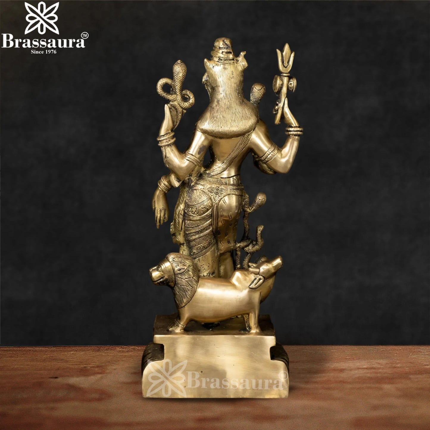 Brass Aardhnareshwar Statue Weight 10 Kg And Height 24.5 Inch